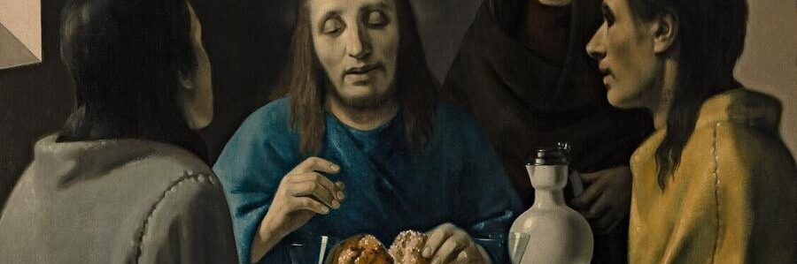 Foto van een schilderij van Jezus