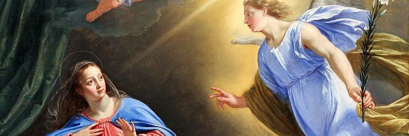 Philippe de Champaigne, De aankondiging (1664), Metropolitan Museum of Art - New York (detail)